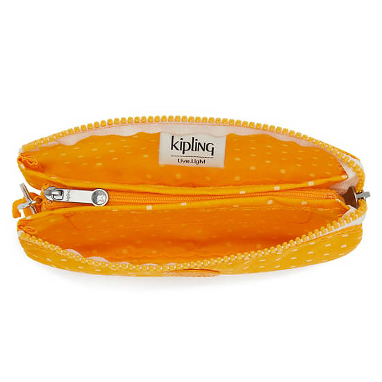 Sacs Kipling Creativity Large Printed Pouch Jaune | FR 1117NW